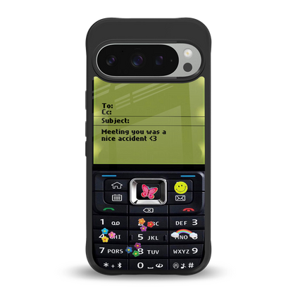 nokia vintage back phone cover | glass case for google pixel 9 pro xl