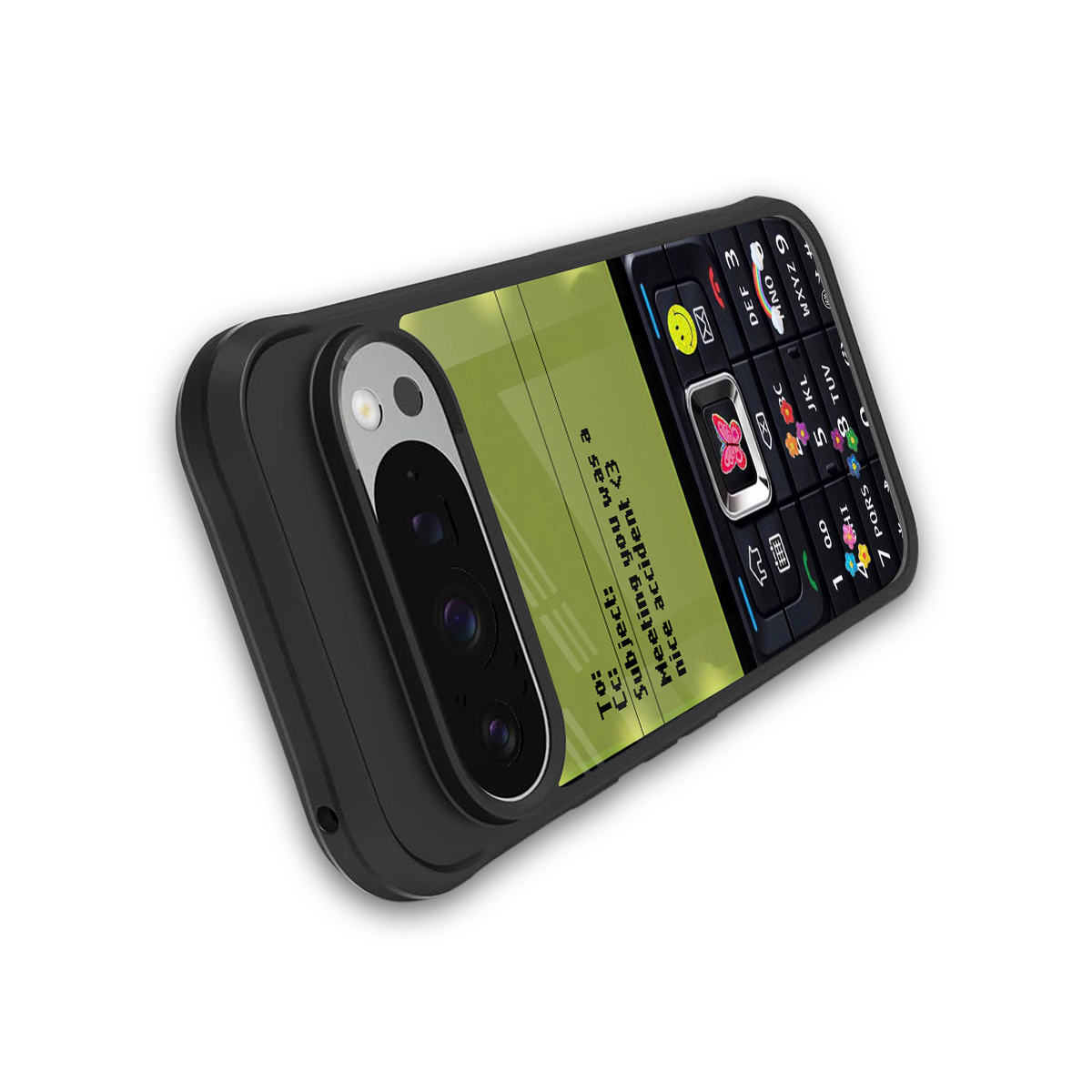 nokia vintage back phone cover | glass case for google pixel 9 pro