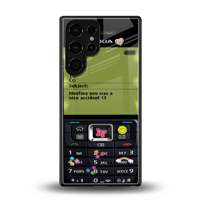nokia vintage back phone cover | glass case for samsung galaxy s25 ultra