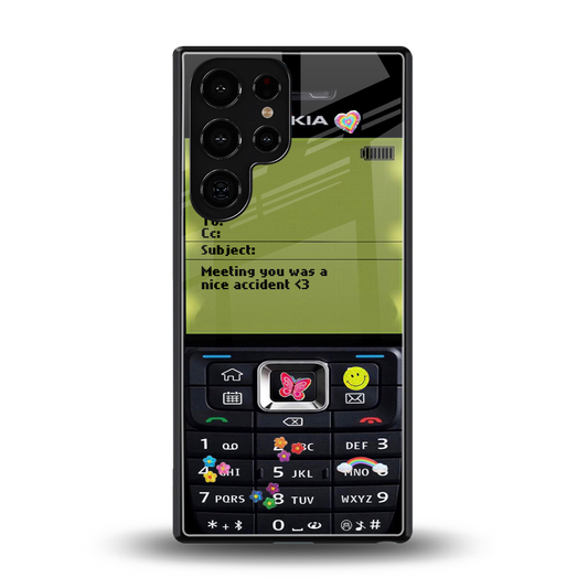 nokia vintage back phone cover | glass case for samsung galaxy s25 ultra