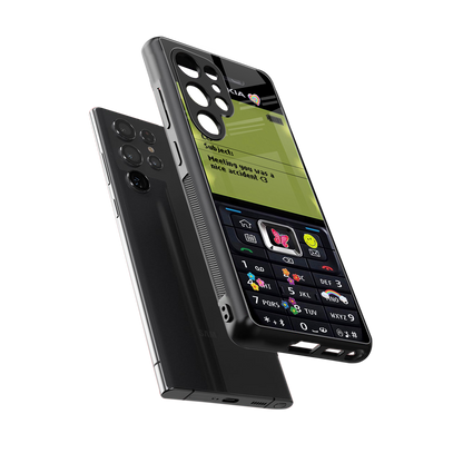 nokia vintage back phone cover | glass case for samsung galaxy s25 ultra