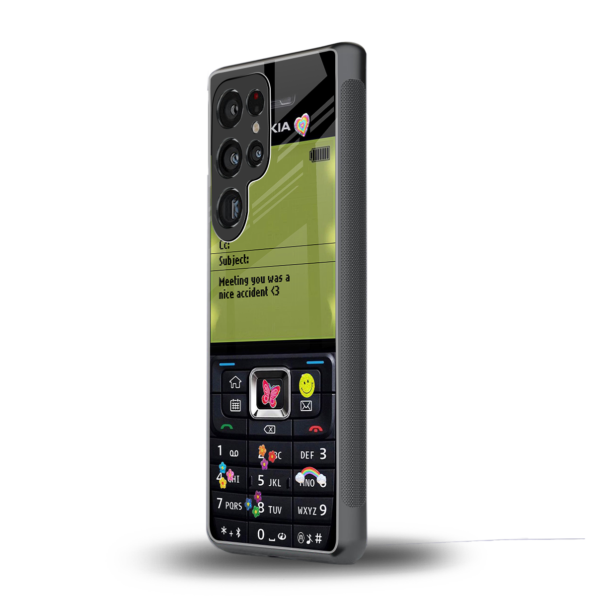 nokia vintage back phone cover | glass case for samsung galaxy s25 ultra