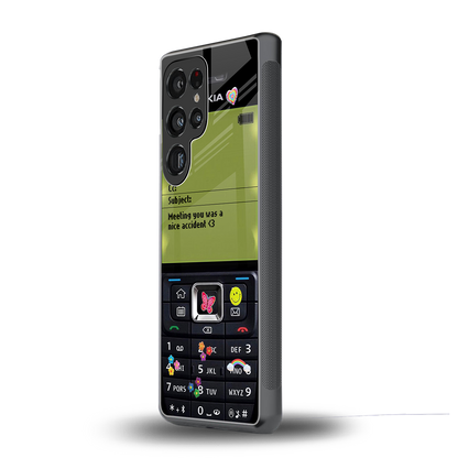 nokia vintage back phone cover | glass case for samsung galaxy s25 ultra