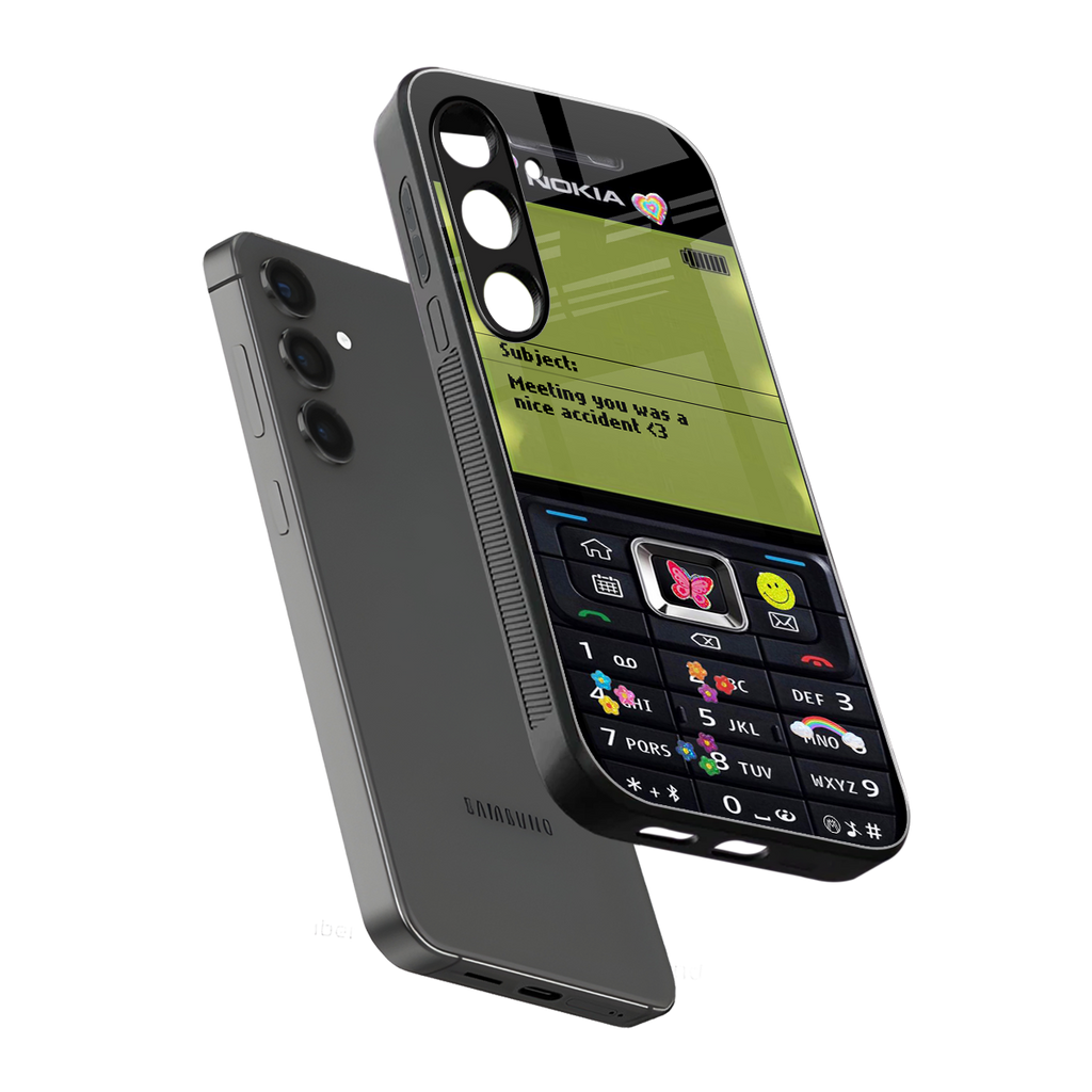 nokia vintage back phone cover | glass case for samsung galaxy s24