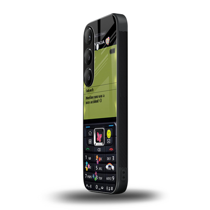 nokia vintage back phone cover | glass case for samsung galaxy s25 plus