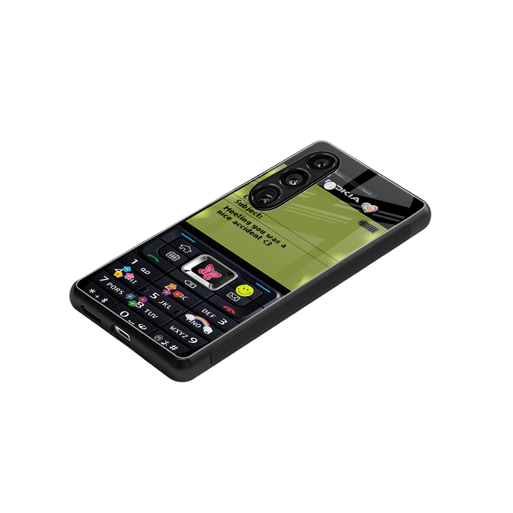 nokia vintage back phone cover | glass case for samsung galaxy s23