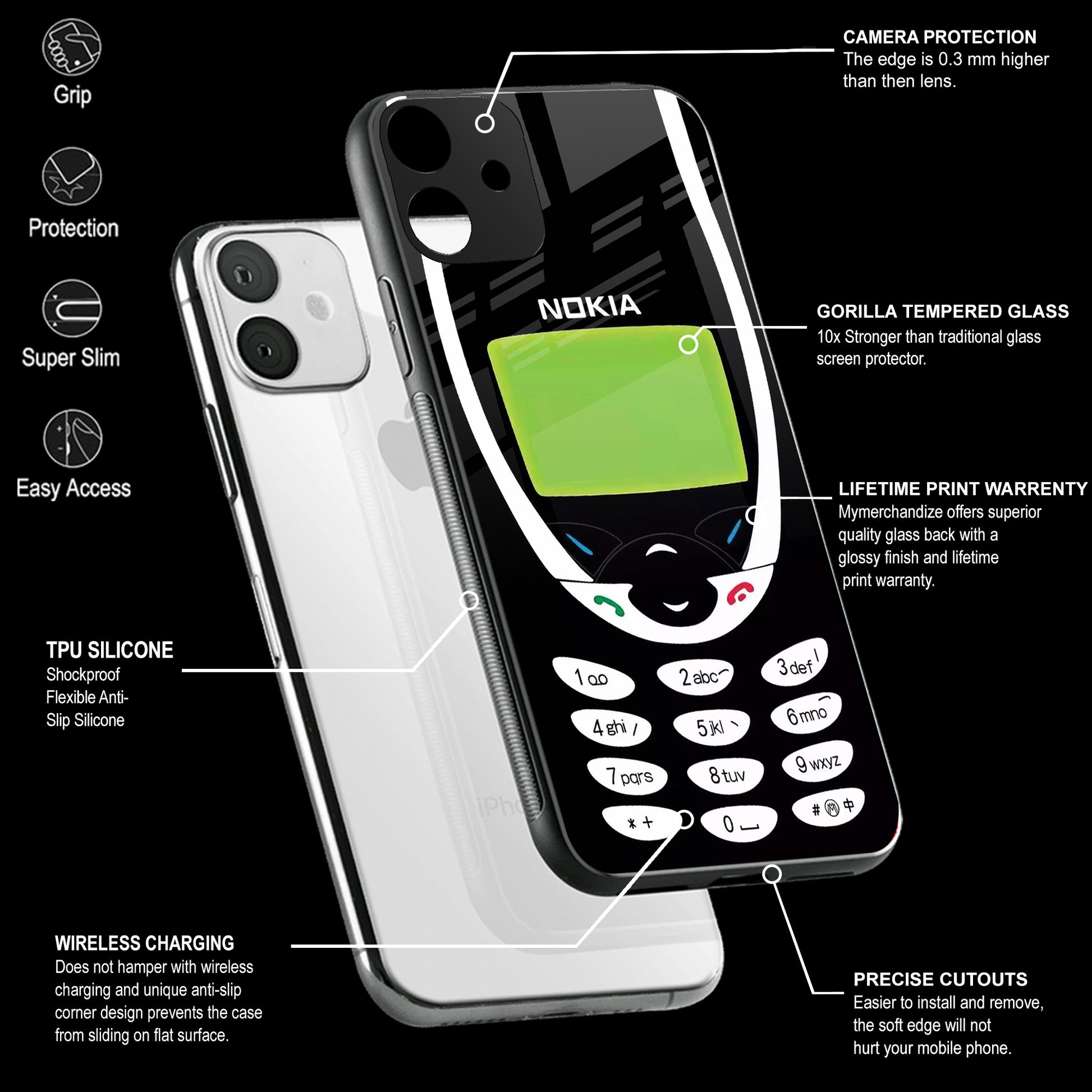 Mobile Phone Cover | Glass Back Case