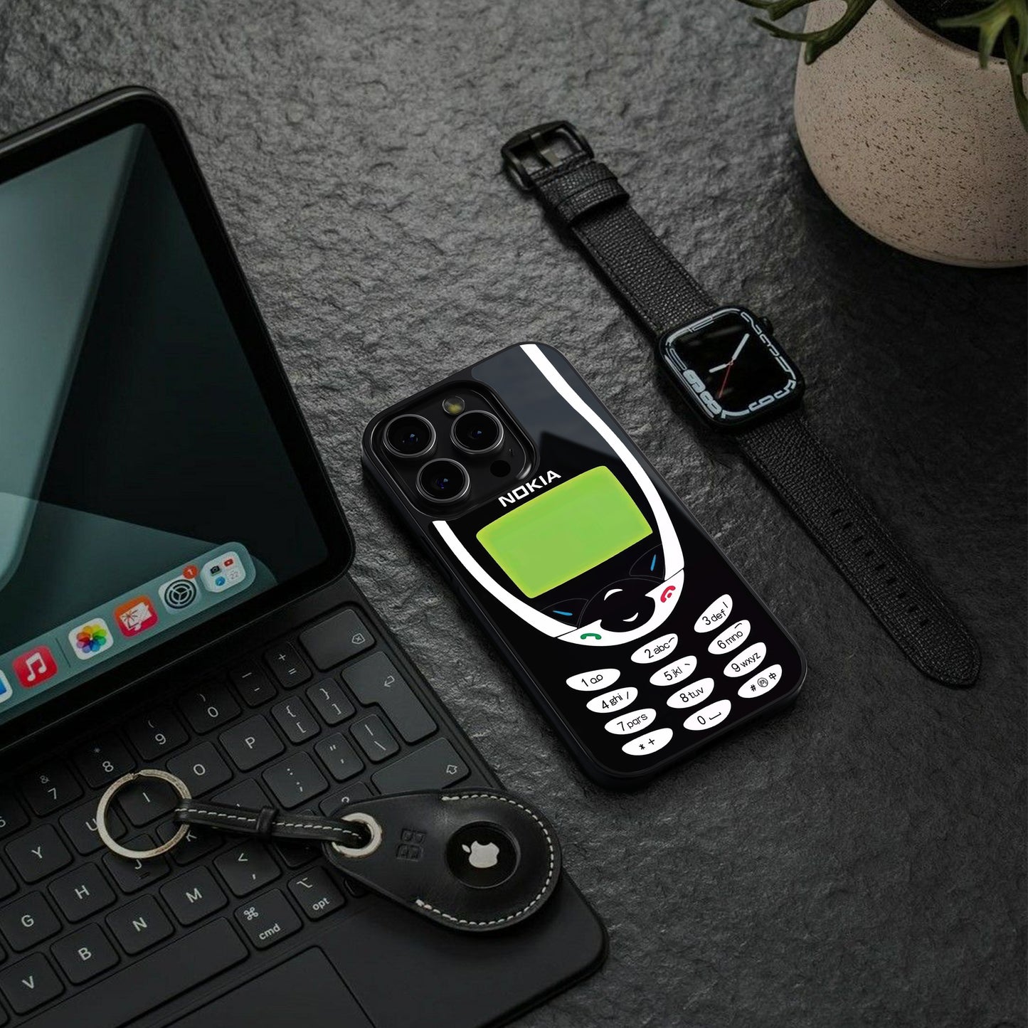 nokia 3310 vintage back phone cover | glass case for iphone 16