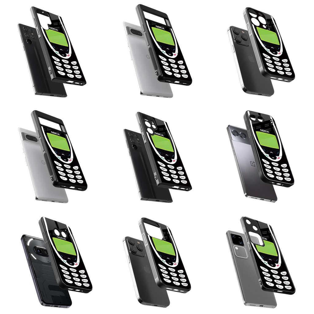 Durable Glass Back Mobile Case for iPhone, Samsung, OnePlus, Google Pixel, Redmi, Vivo, Oppo