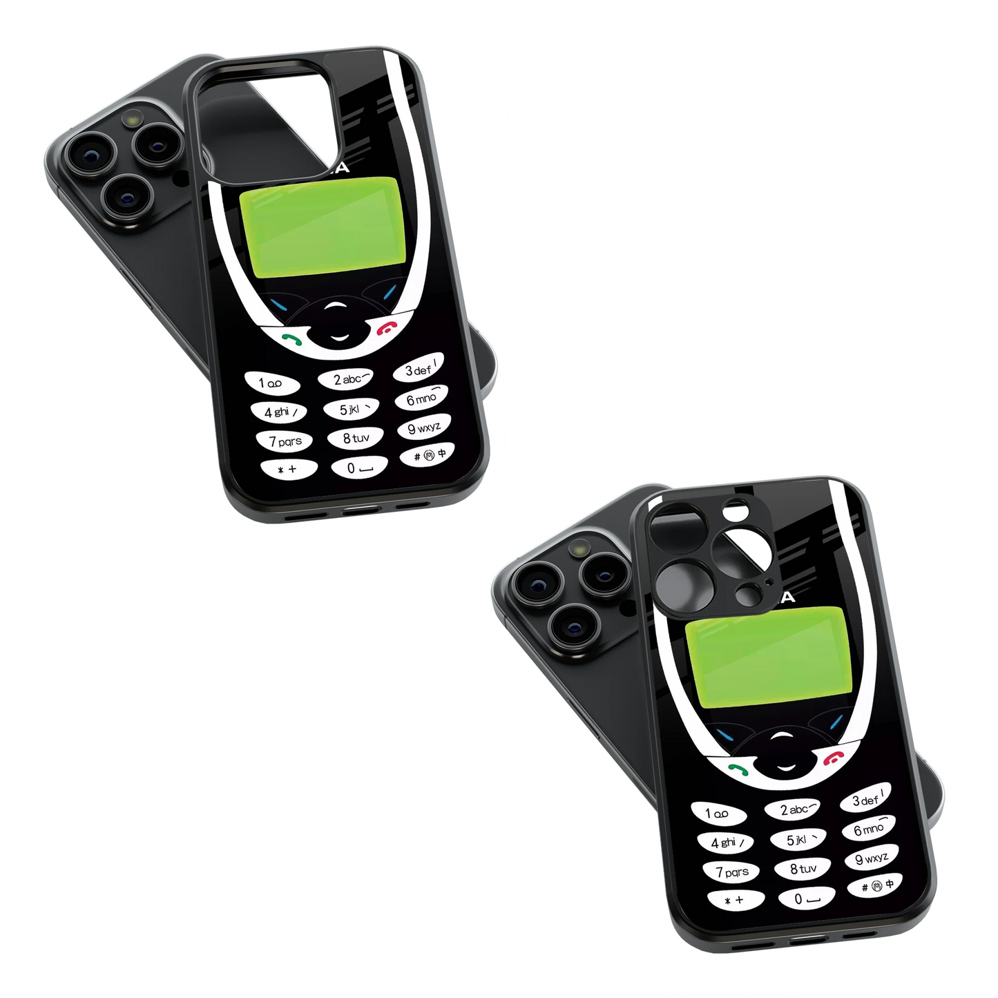 Trendy Glass Back Mobile Case for iPhone, Samsung, Redmi, OnePlus, Google Pixel, Motorola