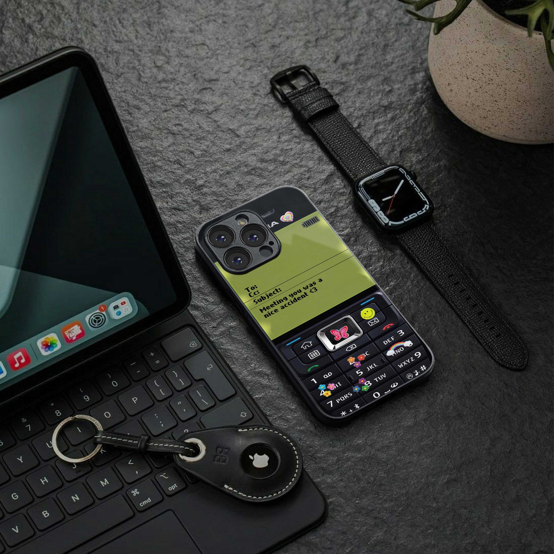 nokia vintage back phone cover | glass case for iphone 13 pro max