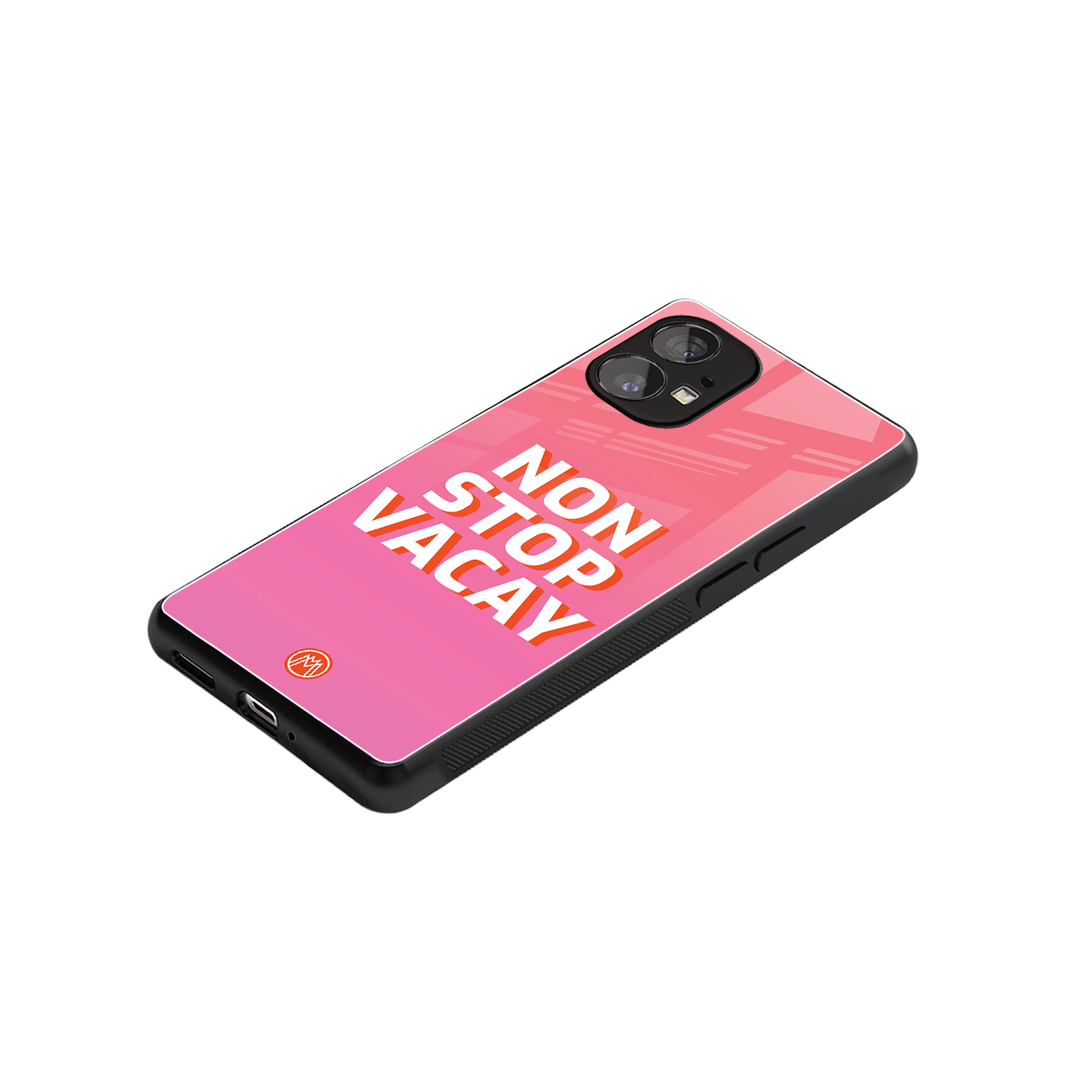 non stop vacay back phone cover | glass case for nothing phone 1
