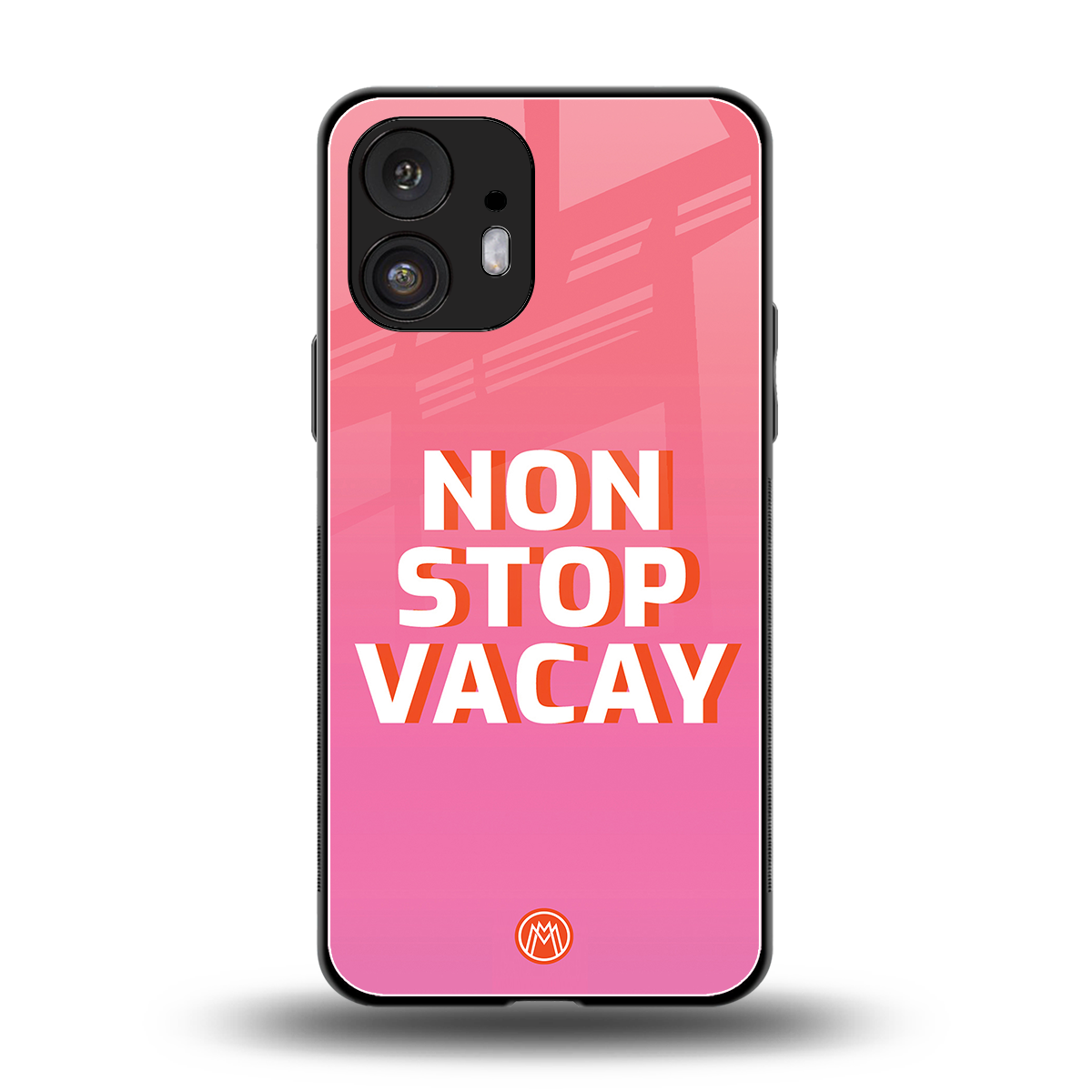 non stop vacay back phone cover | glass case for nothing phone 2