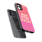 non stop vacay back phone cover | glass case for nothing phone 2