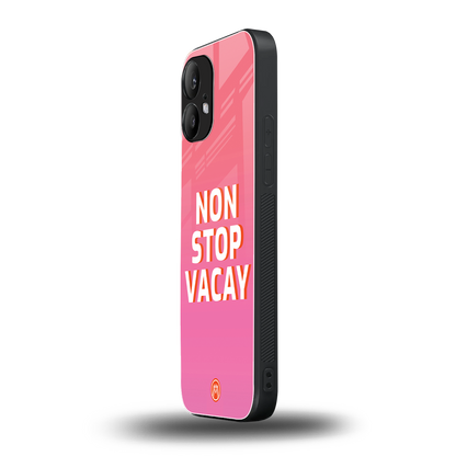 non stop vacay back phone cover | glass case for nothing phone 2