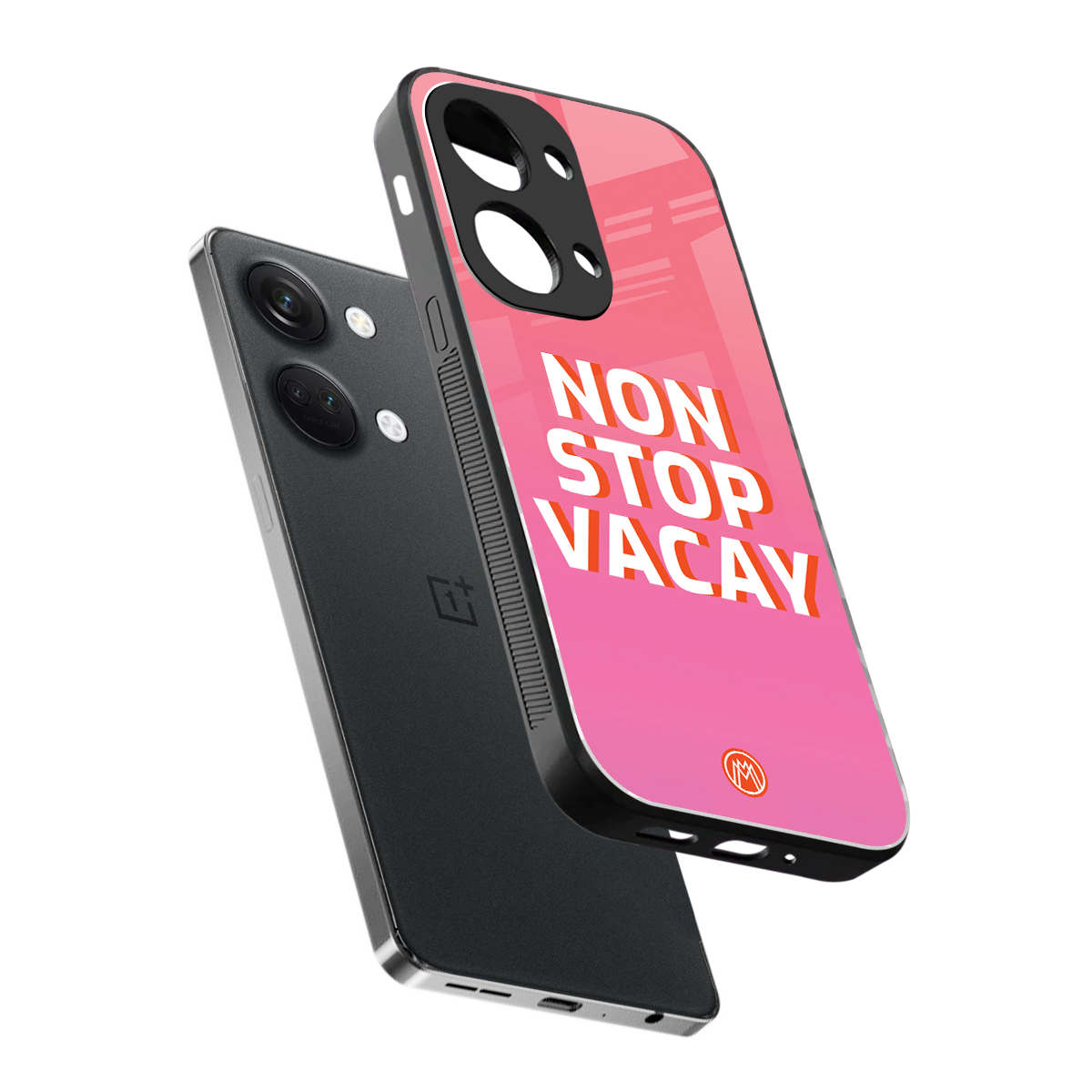 non stop vacay back phone cover | glass case for oneplus nord 3