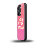 non stop vacay back phone cover | glass case for oneplus nord 3