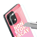 non stop vacay back phone cover | glass case for oneplus nord 3