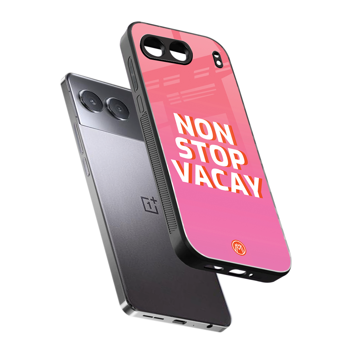 non stop vacay back phone cover | glass case for oneplus nord 4