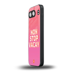 non stop vacay back phone cover | glass case for oneplus nord 4