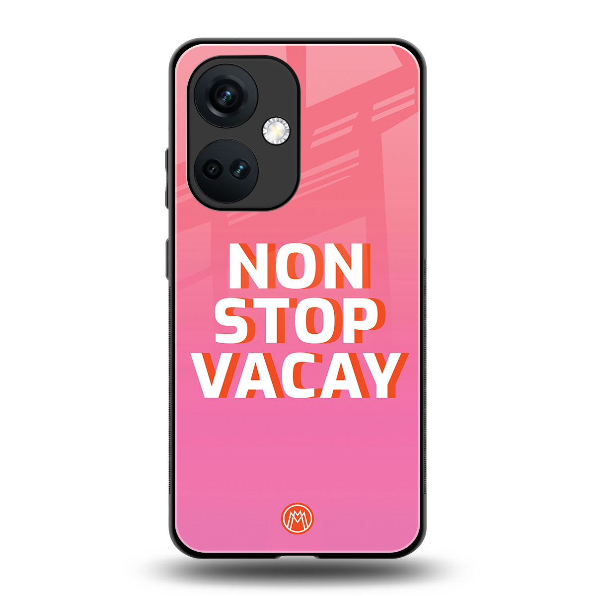 non stop vacay back phone cover | glass case for oneplus nord ce 3