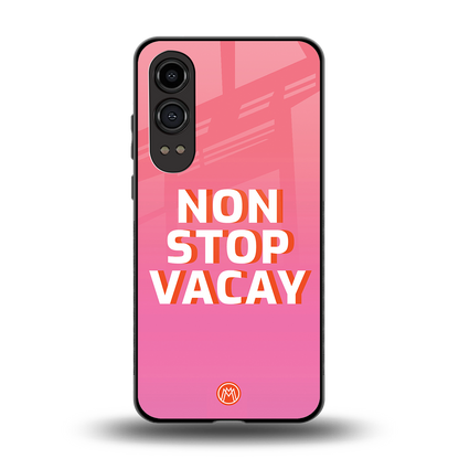 non stop vacay back phone cover | glass case for oneplus nord ce 4 lite
