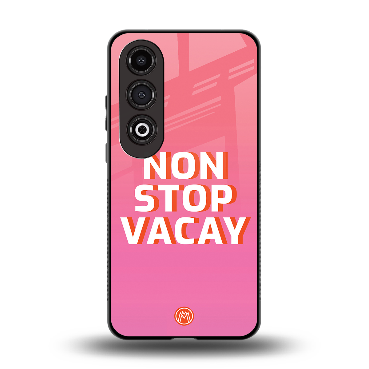 non stop vacay back phone cover | glass case for oneplus nord ce 4