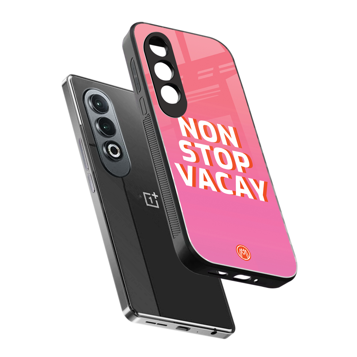 non stop vacay back phone cover | glass case for oneplus nord ce 4