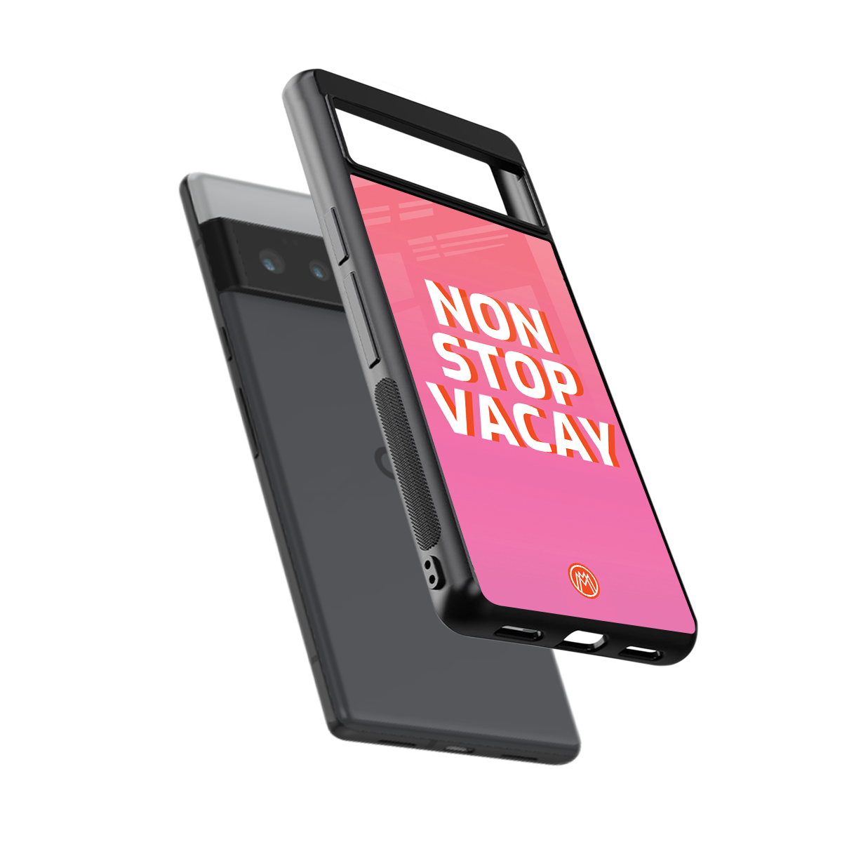 non stop vacay back phone cover | glass case for google pixel 6 pro