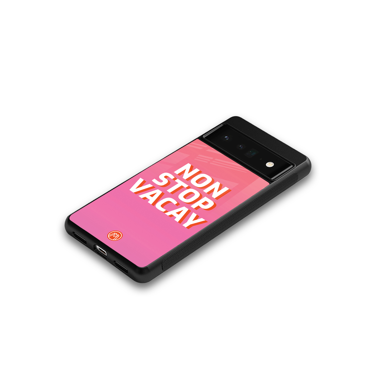 non stop vacay back phone cover | glass case for google pixel 6 pro