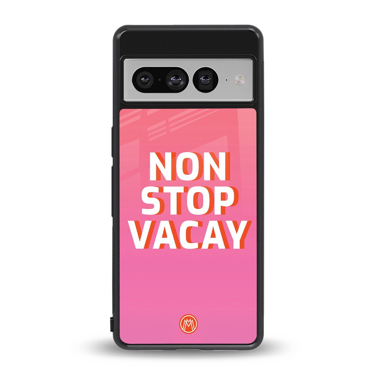non stop vacay back phone cover | glass case for google pixel 7 pro