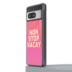 non stop vacay back phone cover | glass case for Google Pixel 8