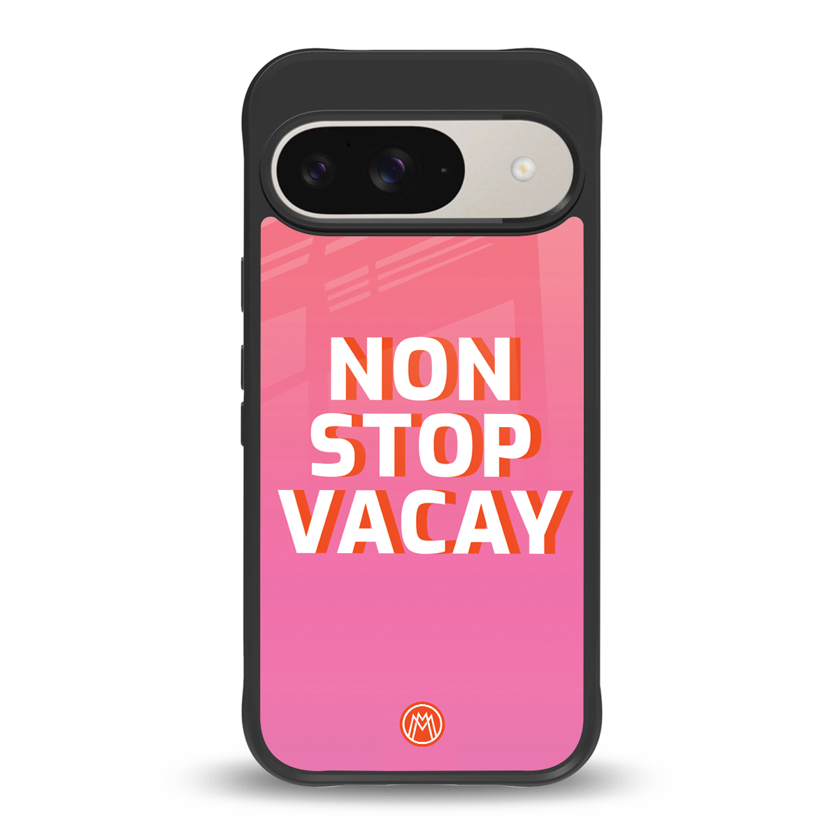 non stop vacay back phone cover | glass case for google pixel 9