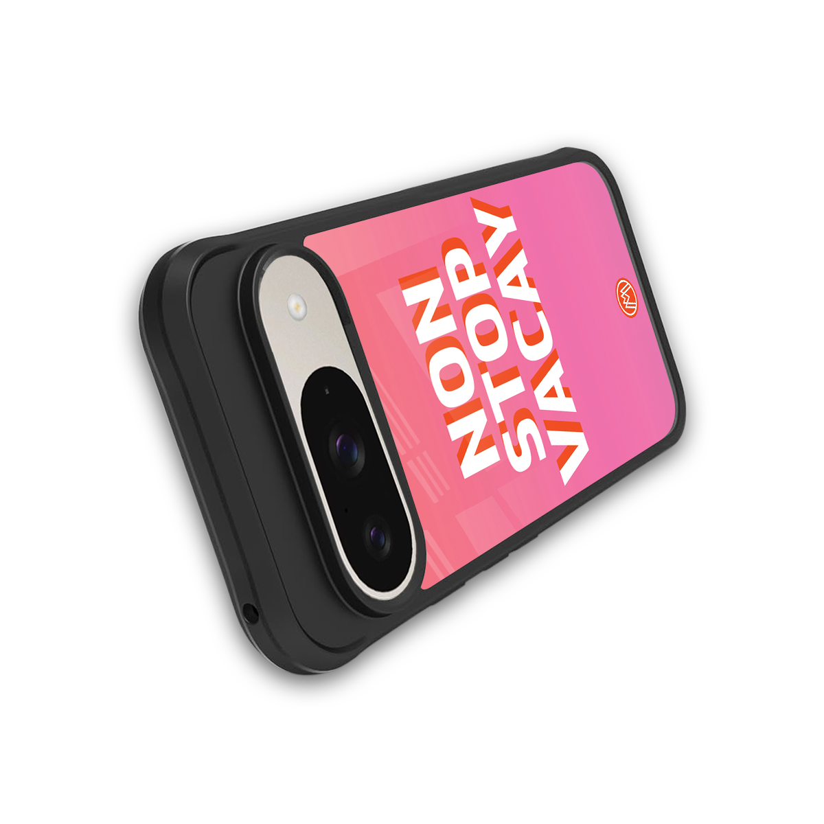 non stop vacay back phone cover | glass case for google pixel 9