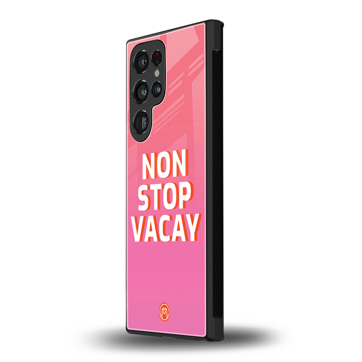 non stop vacay back phone cover | glass case for samsung galaxy s23 ultra