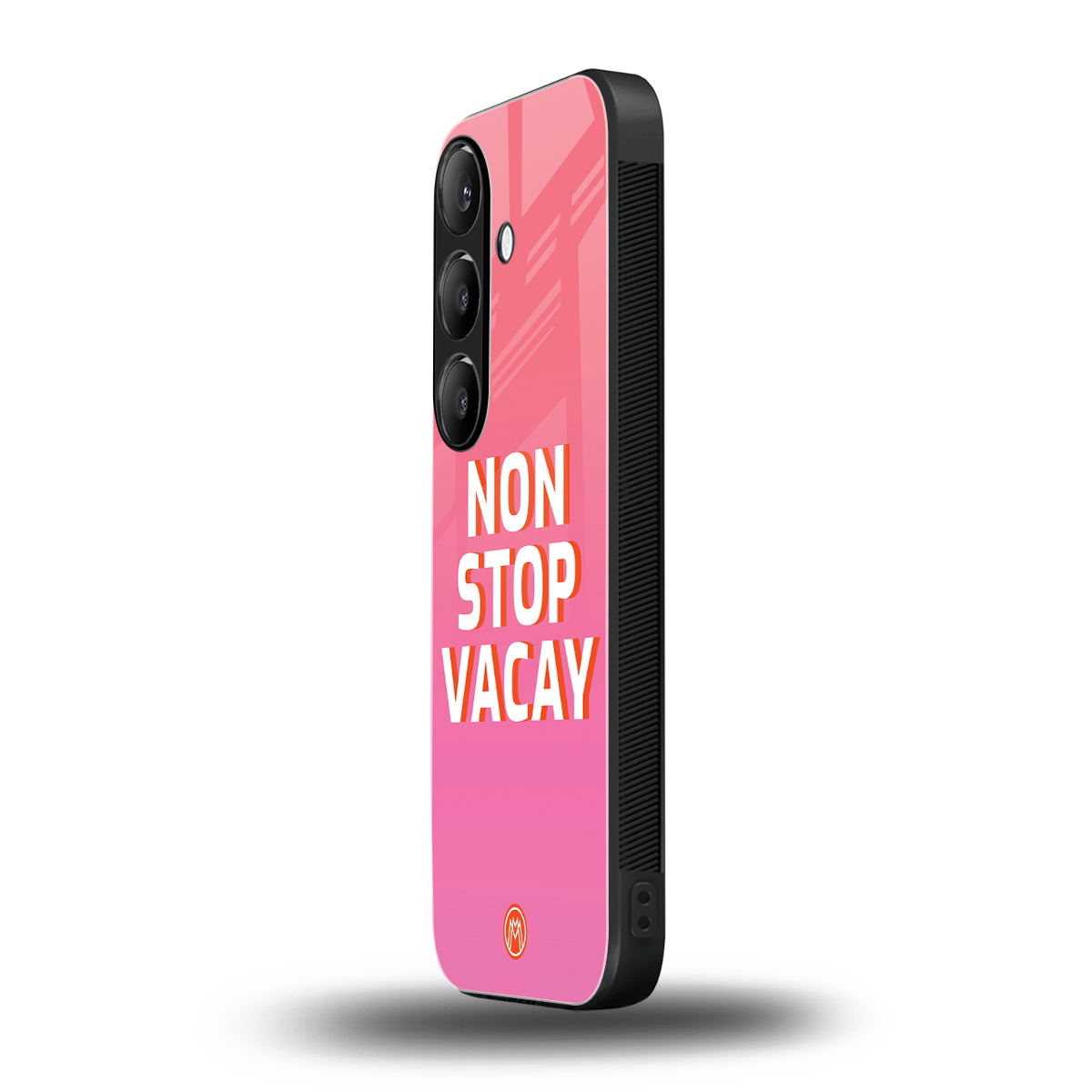 non stop vacay back phone cover | glass case for samsung galaxy s24 plus