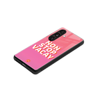 non stop vacay back phone cover | glass case for samsung galaxy s24 plus