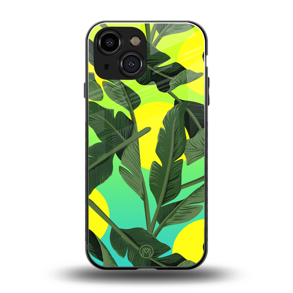 nostalgic floral back phone cover | glass case for iphone 13 mini