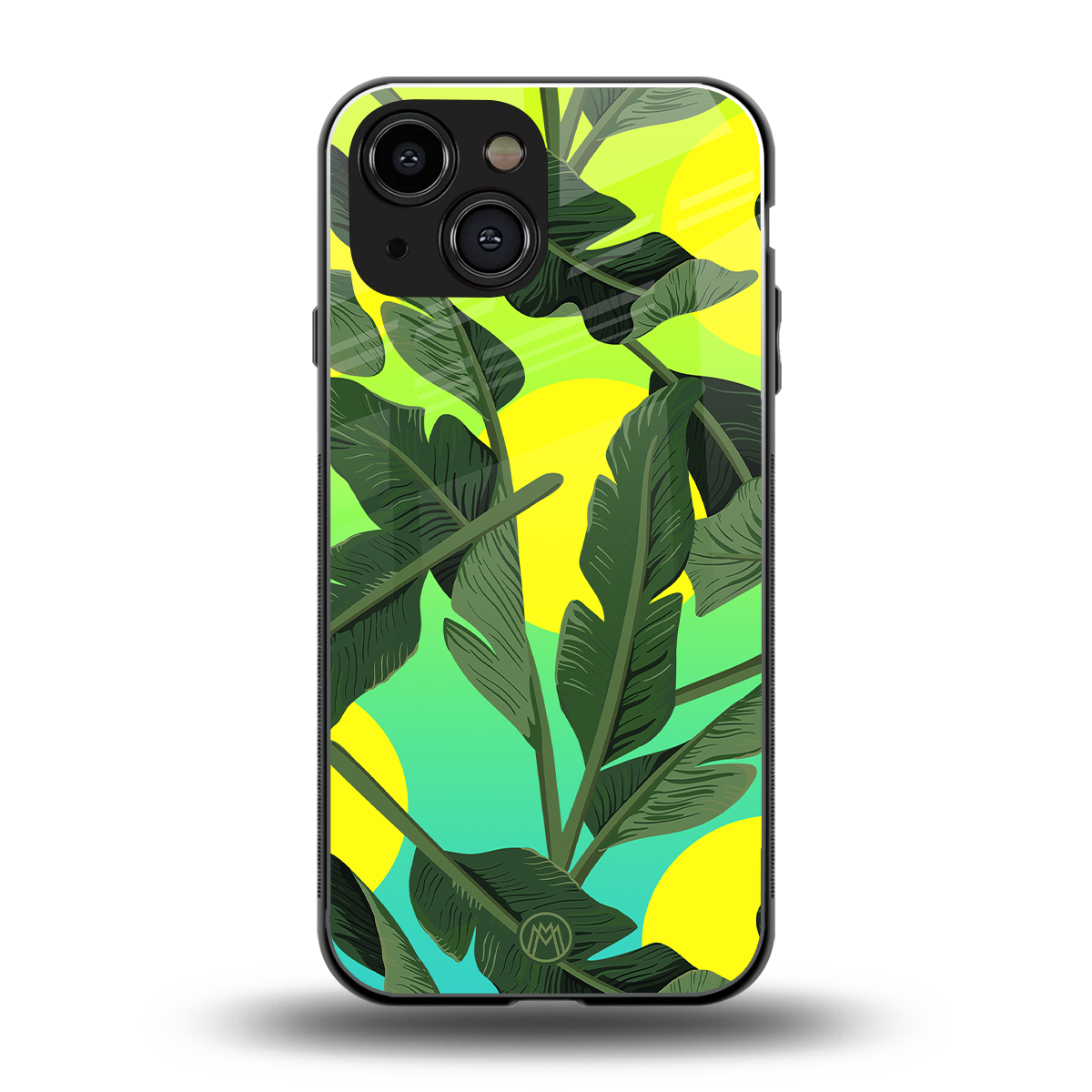 nostalgic floral back phone cover | glass case for iphone 13 mini