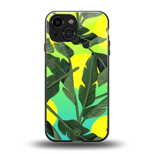 nostalgic floral back phone cover | glass case for iphone 13 mini