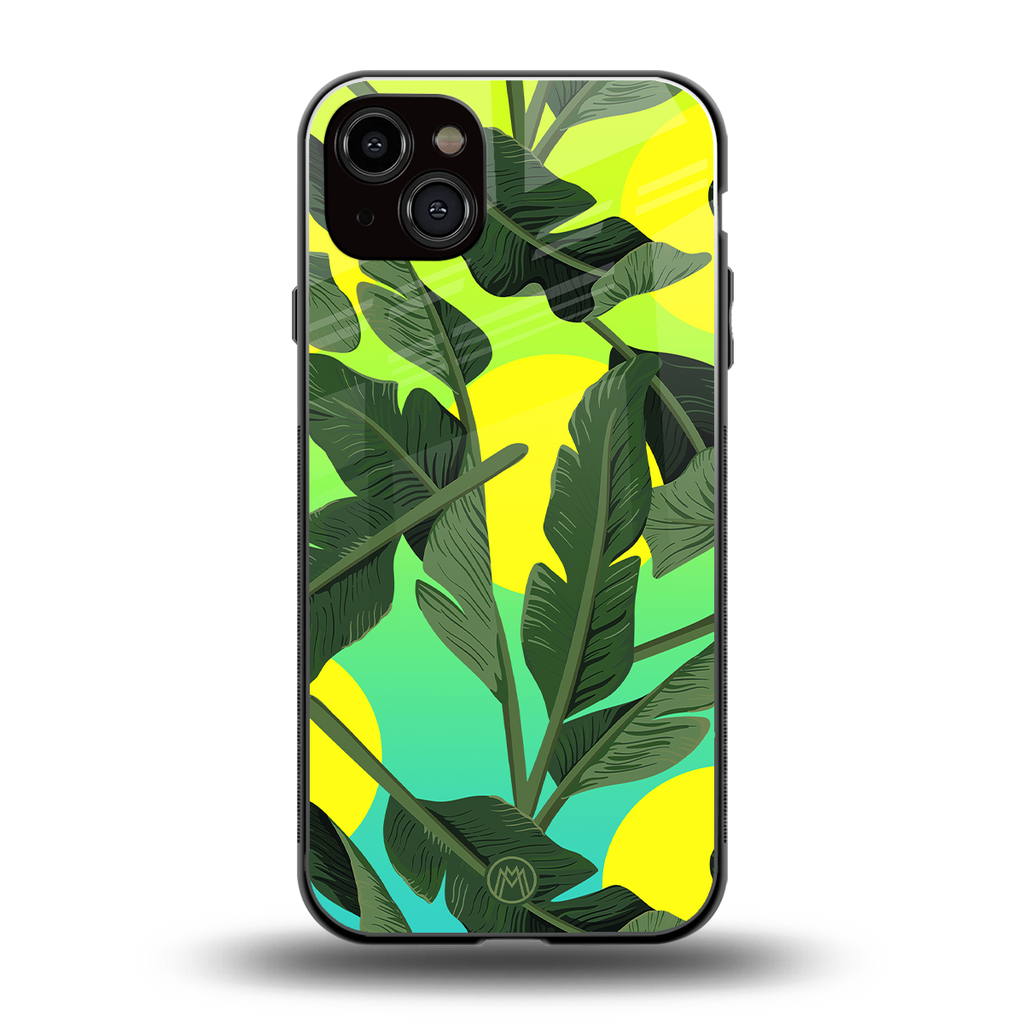 nostalgic floral back phone cover | glass case for iphone 15 plus