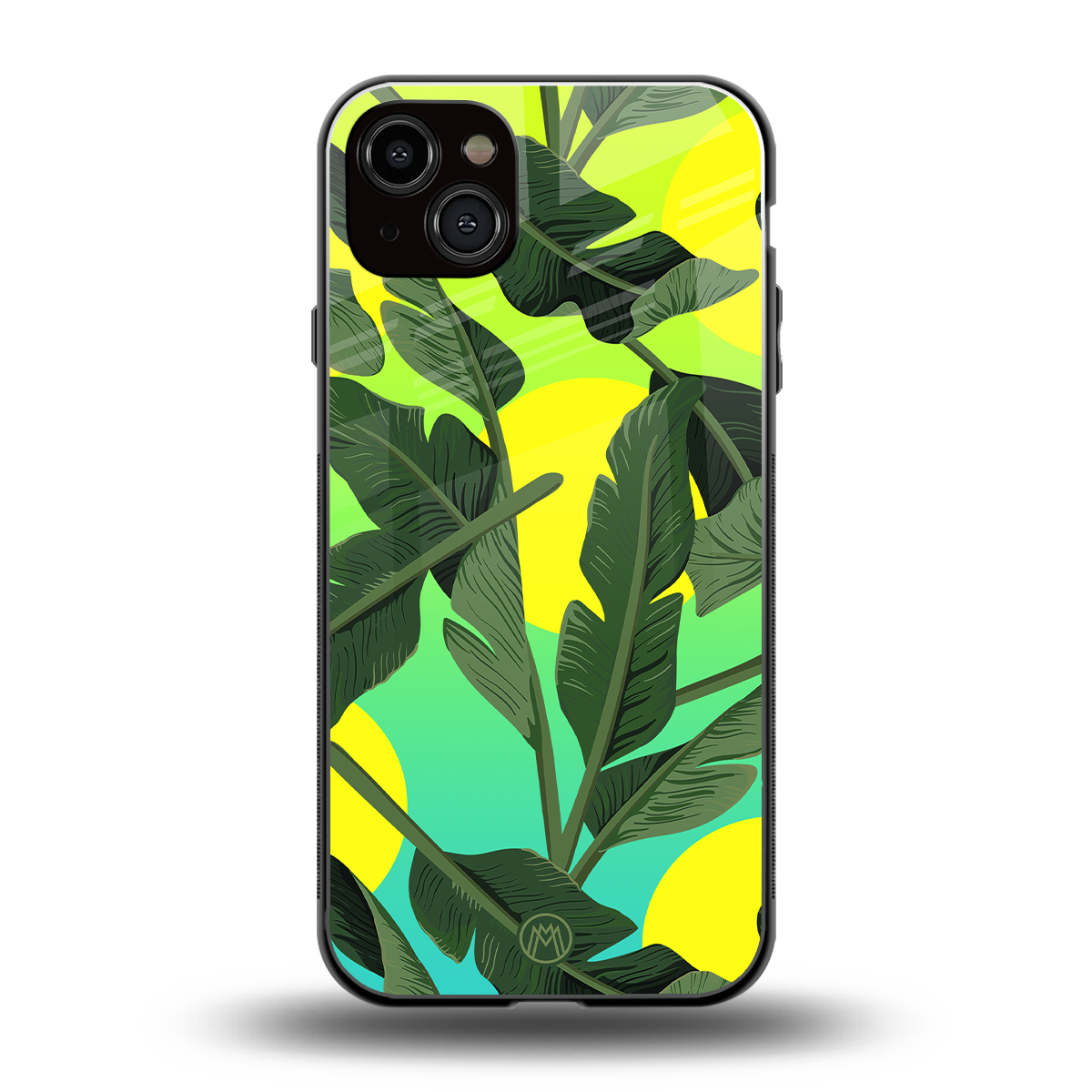 nostalgic floral back phone cover | glass case for iphone 15 plus