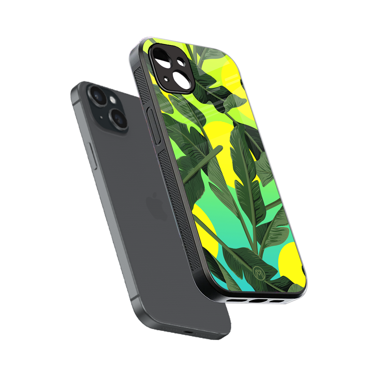 nostalgic floral back phone cover | glass case for iphone 15 plus