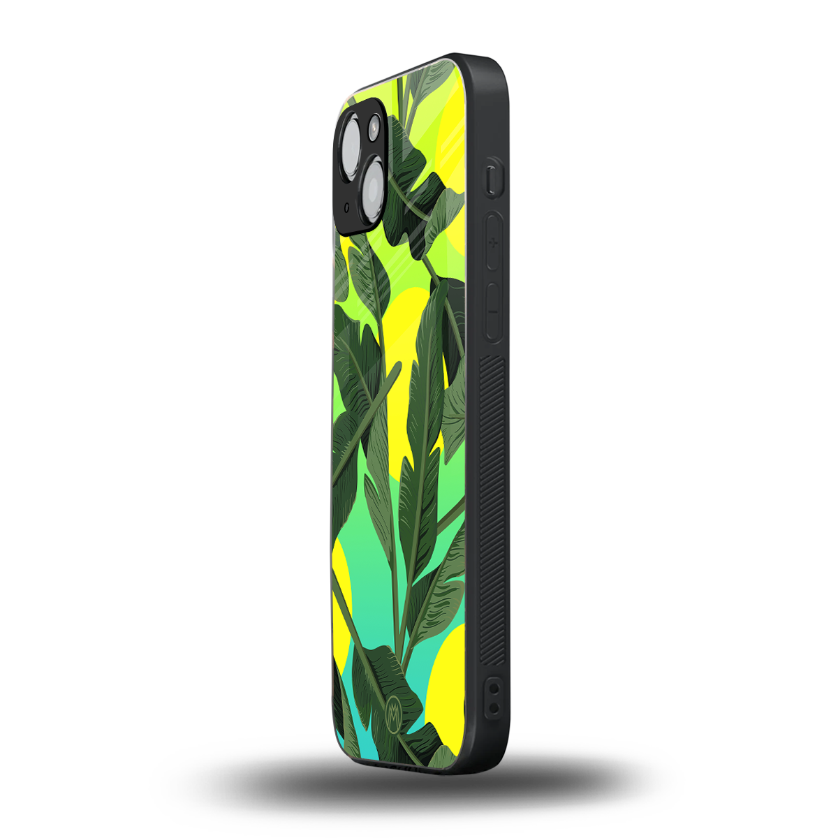 nostalgic floral back phone cover | glass case for iphone 15 plus