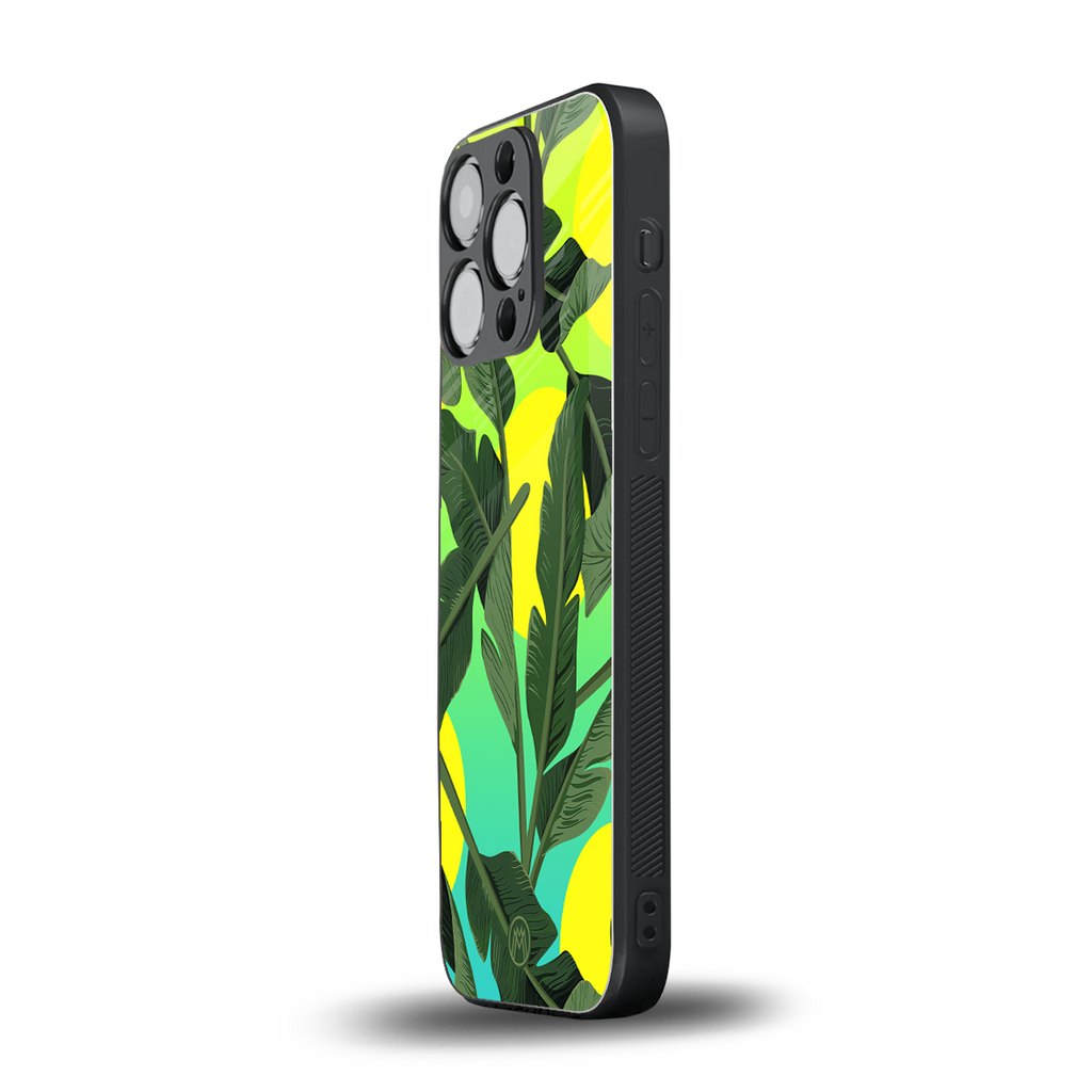 nostalgic floral back phone cover | glass case for iphone 15 pro