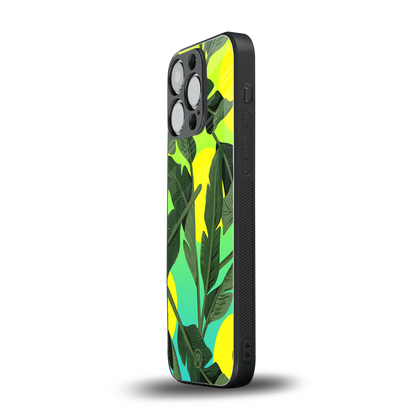 nostalgic floral back phone cover | glass case for iphone 15 pro