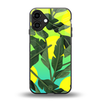 nostalgic floral back phone cover | glass case for iphone 16 plus