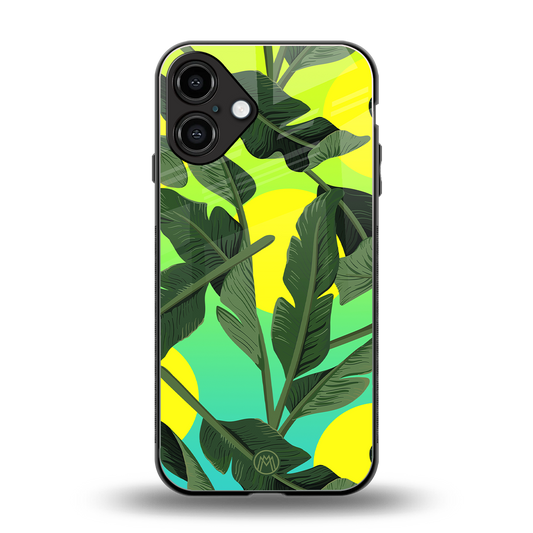 nostalgic floral back phone cover | glass case for iphone 16 plus