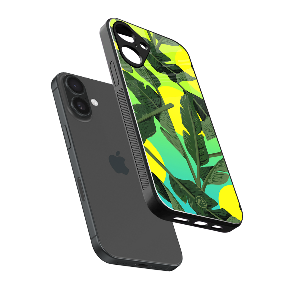 nostalgic floral back phone cover | glass case for iphone 16 plus