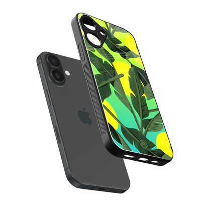 nostalgic floral back phone cover | glass case for iphone 16 plus